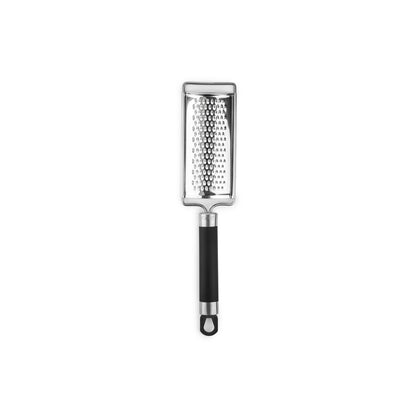 Emery Jensen stainless steel and TPR black/silver grater, a versatile specialty gadget for food preparation