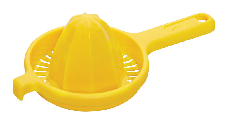 Emery Jensen citrus juicer and strainer, specialty gadget for fresh fruit juice extraction, shown in a close-up image.