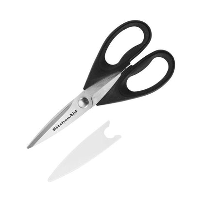 Emery Jensen stainless steel black kitchen shear, 1-piece specialty gadget for kitchen tasks, shown on a clean surface
