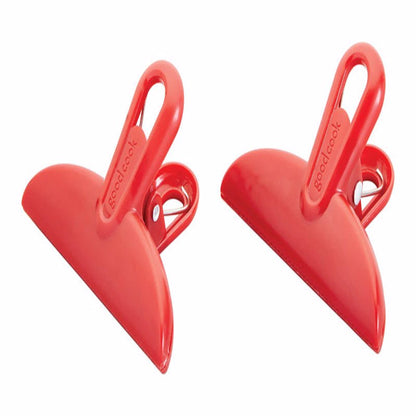 Emery Jensen mini bag clips, 3.25-inch specialty gadgets, set of two, used for sealing and organizing small bags.