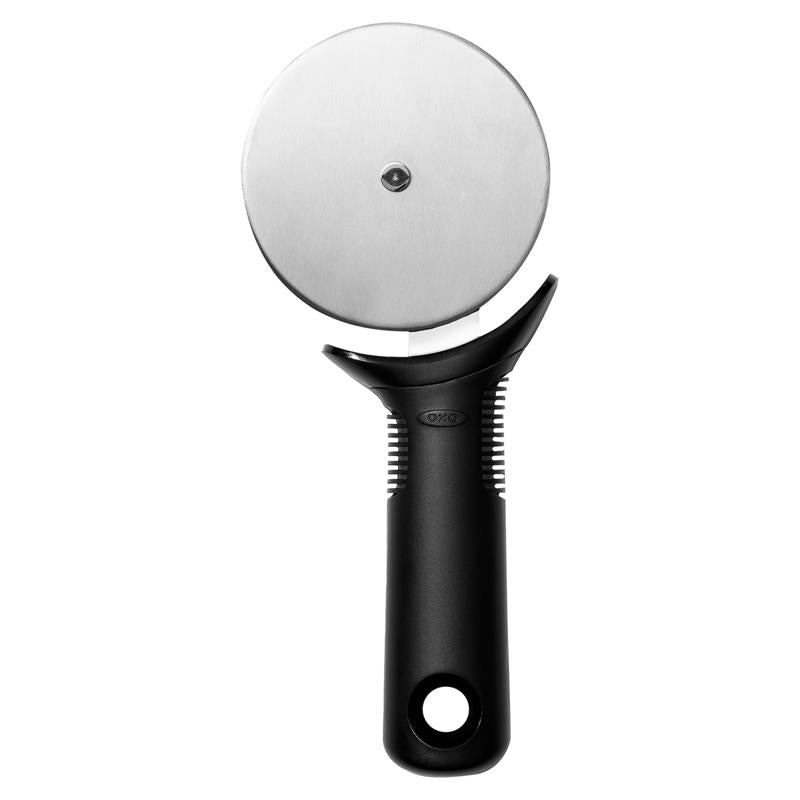 Emery Jensen 11-inch stainless steel and black/slv pizza wheel from the specialty gadgets collection.