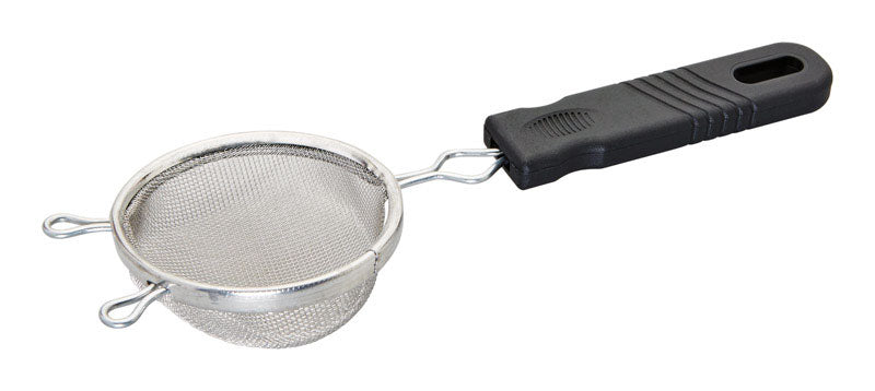 Aluminum 3-inch mesh strainer from Emery Jensen, a specialty gadget ideal for filtering and kitchen tasks.