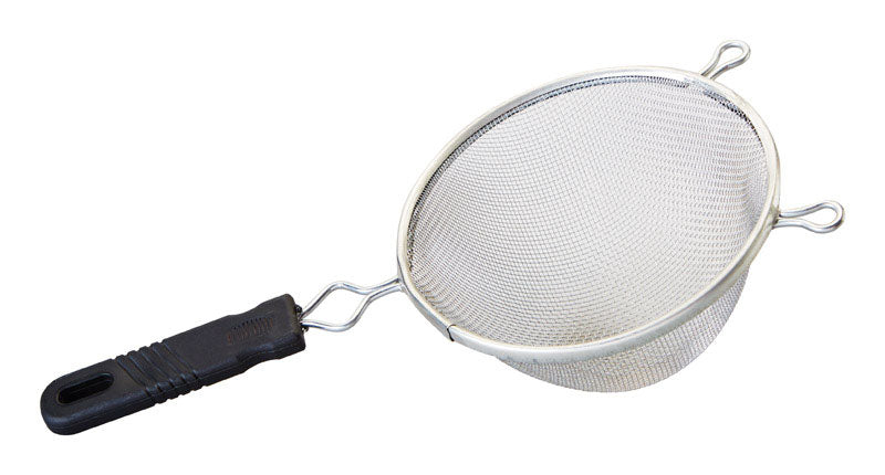 Aluminum 6-inch mesh strainer from Emery Jensen, a specialty kitchen gadget for efficient sifting and filtering.