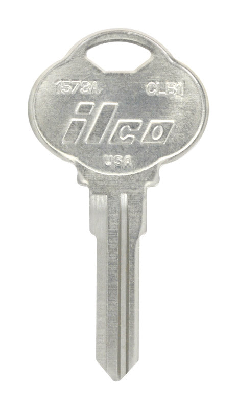 Set of 10 Emery Jensen CB1 CLUB KEY (d) specialty keys, shown in a pack for locksmith or hardware use.