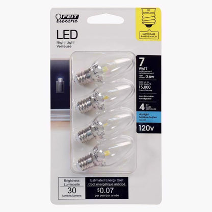LED C7 E12 DL 7W4PK