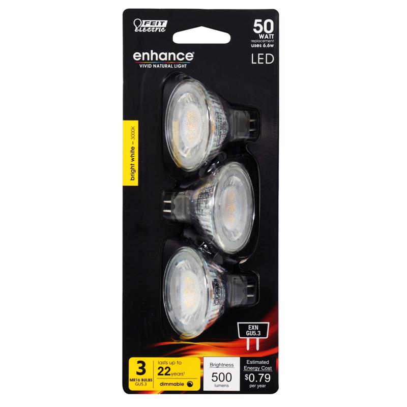 LED Mr16gu5.3 BW 50W 3PK