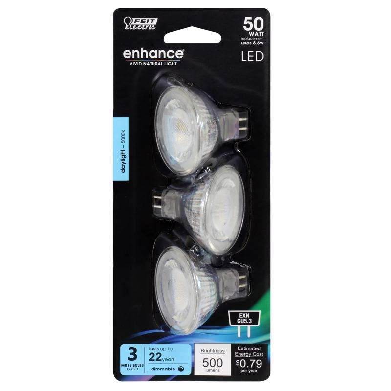 LED Mr16gu5.3 DL 50W 3PK