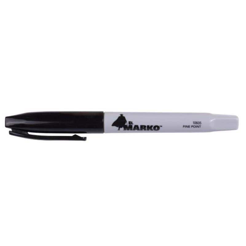 EL MARKO PERM MARKER BLK - Pack of 12