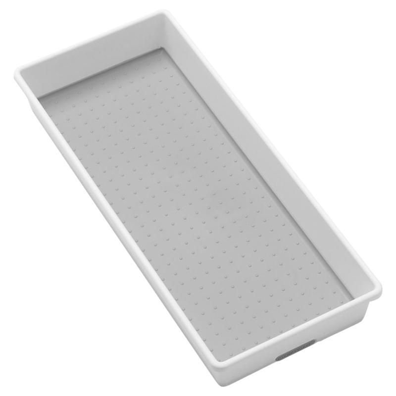 Large Emery Jensen pantry organizer bin measuring 16x7x2 inches, ideal for kitchen storage and organization.