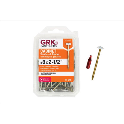Emery Jensen CBNT screw washer #8, 2-1/2 inch specialty screw with washer for construction and woodworking projects
