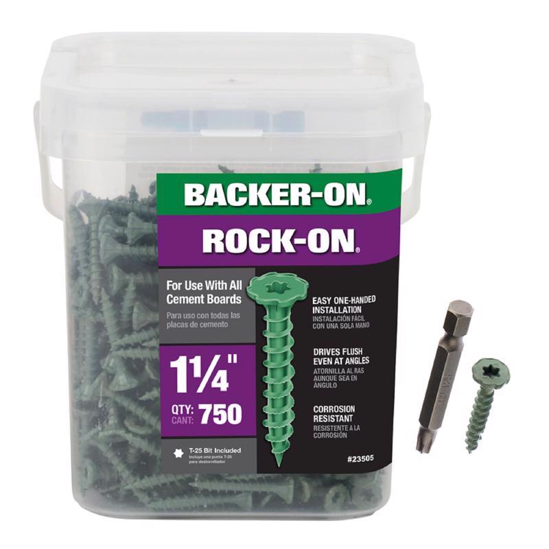 Emery Jensen CMNT Board Screw #9, specialty screws, 750-pack, with metal threading for wood and drywall installation.
