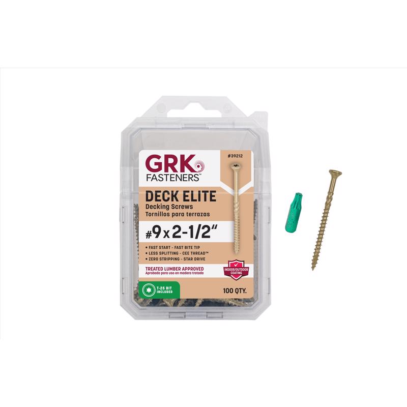 Emery Jensen DCK specialty screws, 2-1/2 inch, 100-piece set, featuring high-quality screws for various fastening needs.
