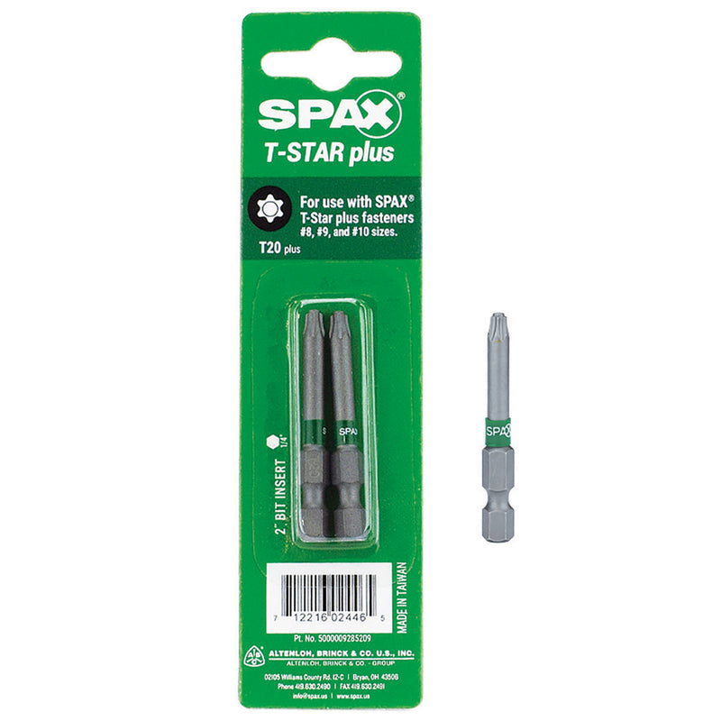 DRIVER BIT T-str+ T20 2" - Pack of 10