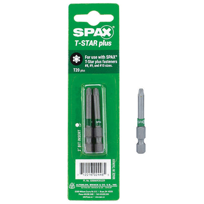 Set of 10 Emery Jensen T20 T-Drive screwdriver bits, 2-inch length, for specialty screw applications.