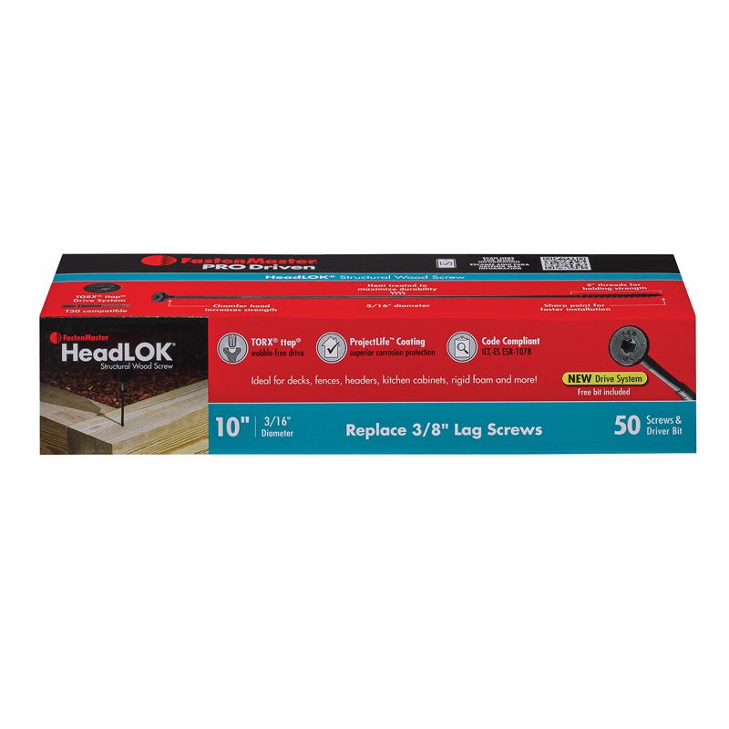 Emery Jensen HeadLok specialty screws with flat heads and durable metal construction for secure fastening.