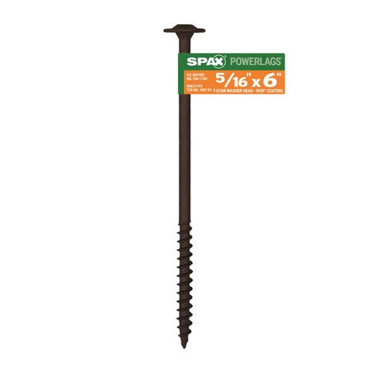 LAG SCREW 5/16"X6" HCR - Pack of 25