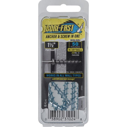 SCREW & ANCHOR SLV 6PC - Pack of 10