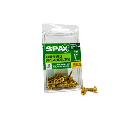 SCRW SPAX FH 6X1 YLWBX40