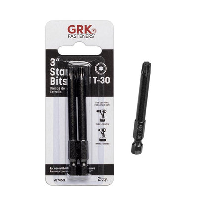 STAR BIT T30 x 3" BLK 2P