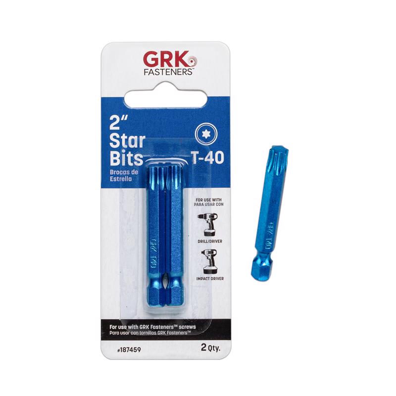 STAR BIT T40 x 2" BLU 2P