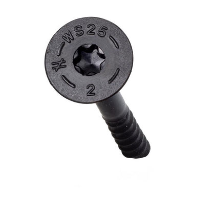 Emery Jensen #17 2-inch structural screws, specialty screws, shown in a close-up image highlighting the screw head and threading.