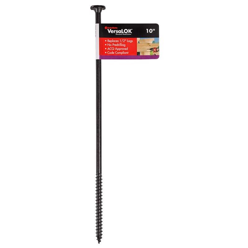 Emery Jensen VERSALOK 10-inch Indy specialty screws shown in a close-up, featuring durable, high-strength steel construction.