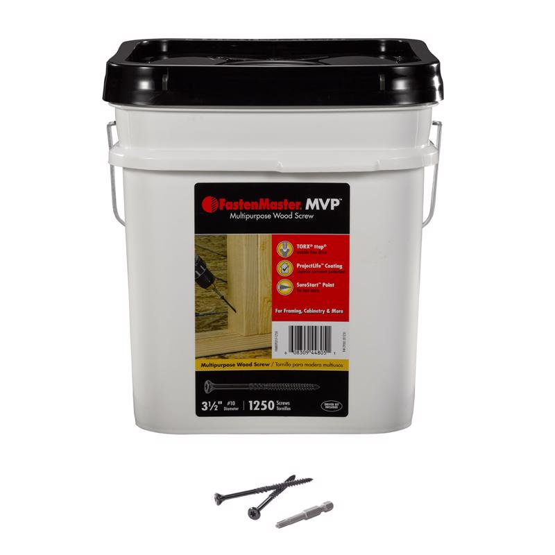 Emery Jensen specialty wood screw, 3-1/2-inch size, shown in a pack of 1250, designed for heavy-duty woodworking projects.