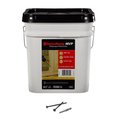 Emery Jensen specialty wood screw, 3-1/2-inch size, shown in a pack of 1250, designed for heavy-duty woodworking projects.