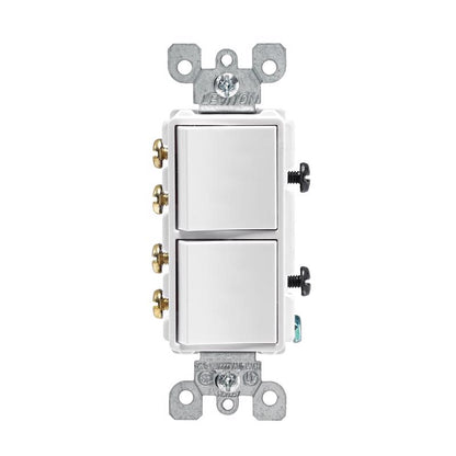 DECORA RCKR 3WAY 15A WH