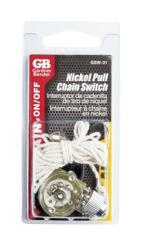 PULL SWITCH NCKEL On/off