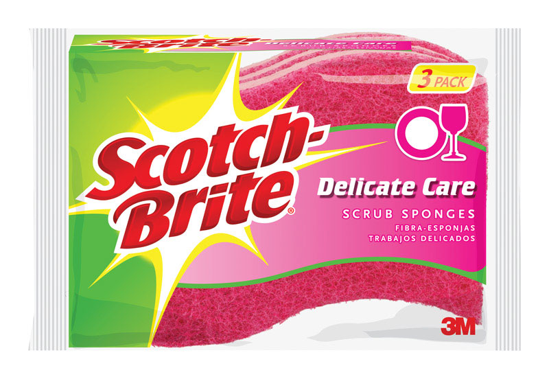 SPONGE SCRUB DELICATE3PK - Pack of 8