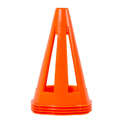 SAFETY CONES ORG PLST 9" - Pack of 6
