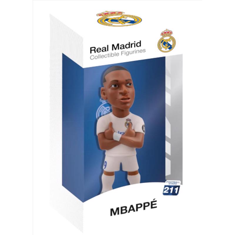 Emery Jensen MBAPPE figure toy from sports licensing collection, detailed miniature sports figurine of football player Kylian Mbappé.