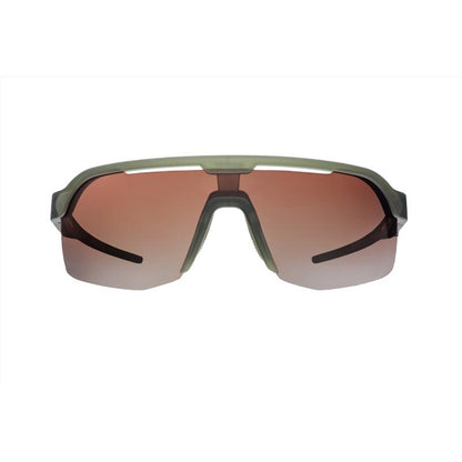 Emery Jensen SNGLS JNGL green sports sunglasses with sleek frame and tinted lenses for active outdoor use.