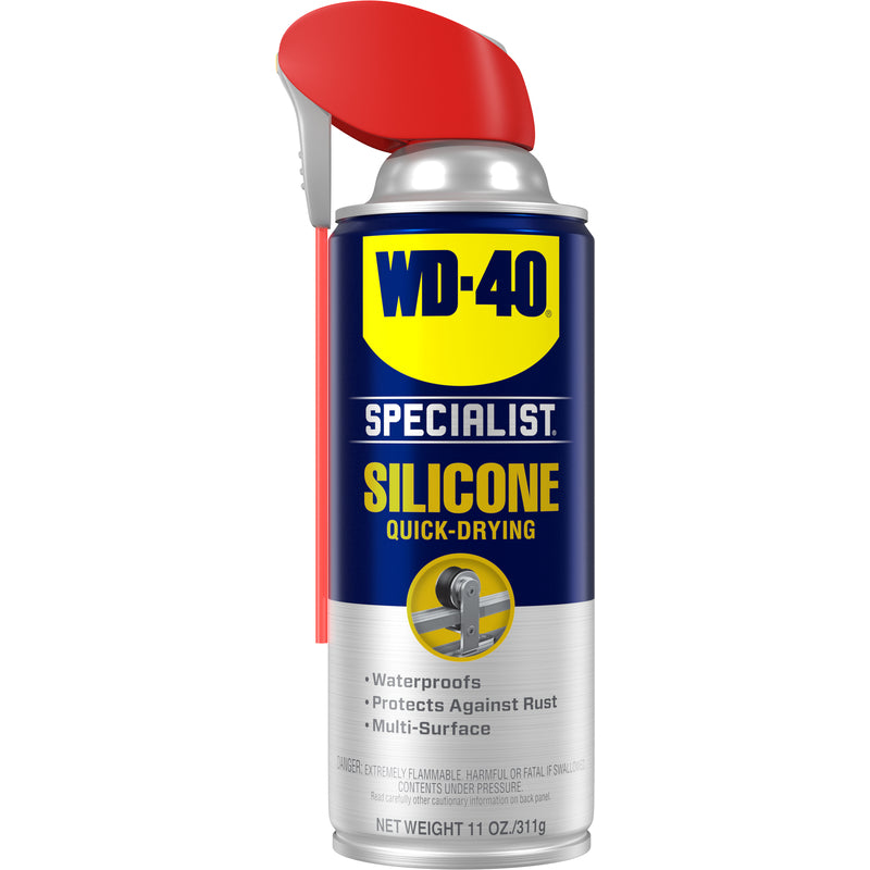 Emery Jensen Specialist Silicone Spray in 110Z bottle, clear silicone spray for lubrication and protection on various surfaces.