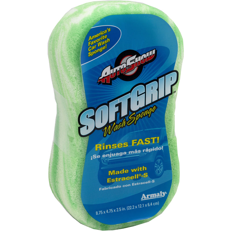 Set of 12 Emery Jensen soft grip squeegee sponges, 8.75 inches long, ideal for cleaning and scrubbing tasks.