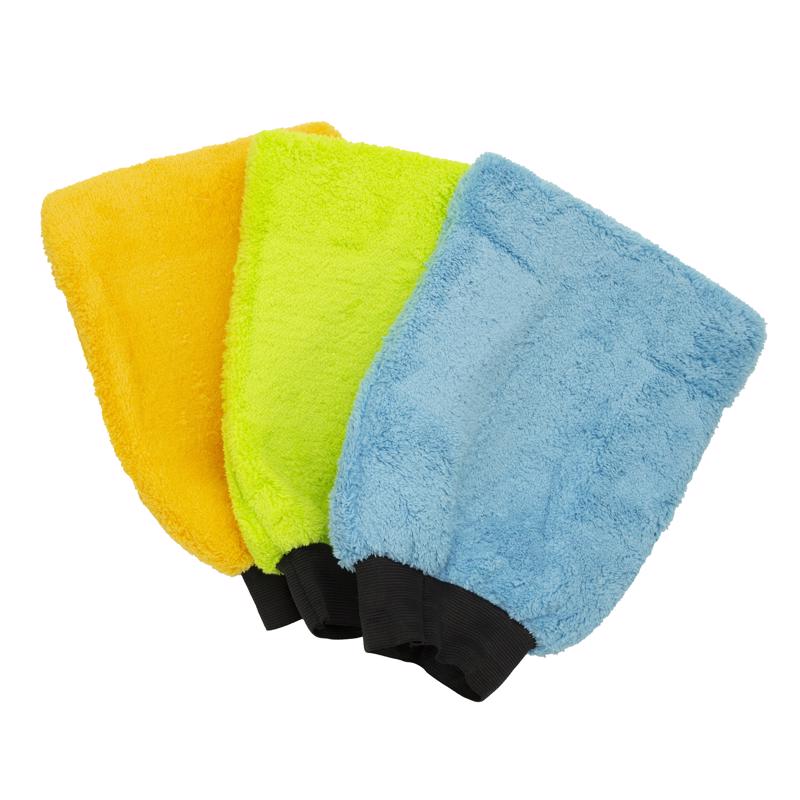 Emery Jensen wash mitt microfiber squeegee sponge for cleaning, with soft microfiber surface and flexible design.