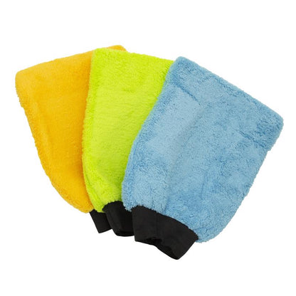 Emery Jensen wash mitt microfiber squeegee sponge for cleaning, with soft microfiber surface and flexible design.