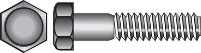 Emery Jensen Grade 2 stainless steel hex bolt, 1/4 inch diameter, 1-1/2 inch length, NC thread, suitable for industrial applications