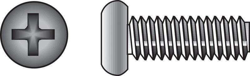 Emery Jensen stainless steel machine screw, 10-24 x 1/2 inch, shown in a close-up image with threading and hex head detail.