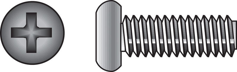 Emery Jensen stainless steel machine screw, 10-24 x 3/4 inch, showing a close-up of the threaded screw with a hex head.