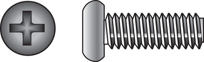 Emery Jensen SS machine screw, 8-32x1.5 inch, Phillips head, stainless steel construction, used for secure fastening in various applications.