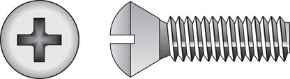 Stainless steel machine screw by Emery Jensen with 1/4-20 threads and 2.5-inch length, shown on a neutral background