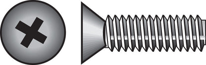 Stainless steel machine screw by Emery Jensen, 1/4-20 x 2.5 inches, with a Phillips head for fastening applications.