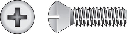 Emery Jensen stainless steel machine screw, PHOH 1/4-20x3 inches, showing the threaded shaft and hex head for industrial use.