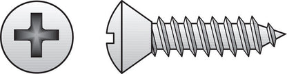 Emery Jensen stainless steel sheet metal screws, 10x3 inches, Phillips head, box of 50, for fastening sheet metal.