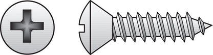 Emery Jensen stainless steel sheet metal screws, PH drive, 6x1 inch, box of 100 for metal fastening and construction projects.