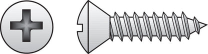 Emery Jensen SS sheet metal screw, 8x2 inches, Phillips head, box of 100 stainless steel fasteners for metal applications