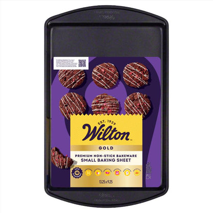 Black stainless and carbon steel baking sheet by Emery Jensen, 9x13 inch size, ideal for baking and roasting.
