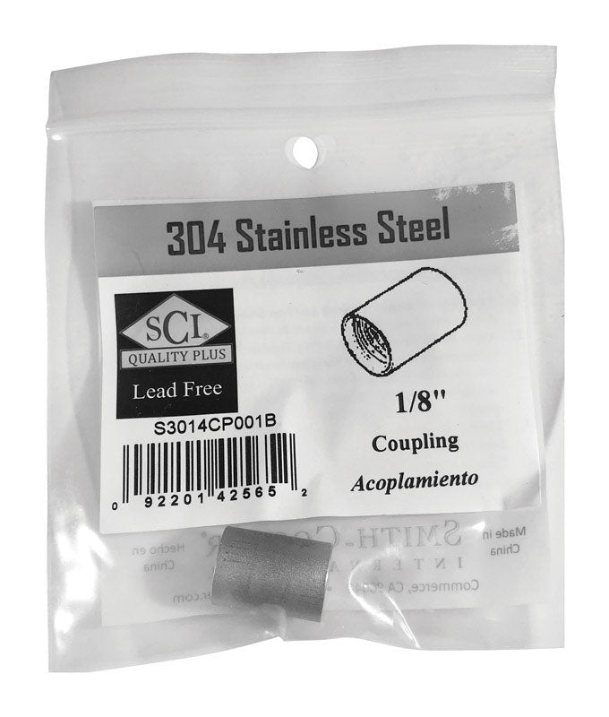 FEMALE COUPLING 1/8" SS